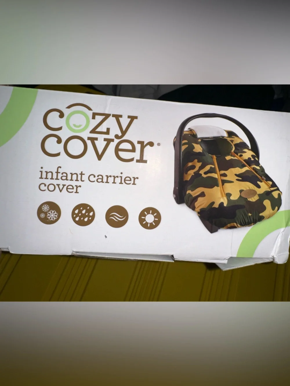 Infant Carrier Cover by Cozy Cover in Camo NWOT